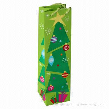Paper Gift Bag for Christmas, Different Colors, Sizes Available